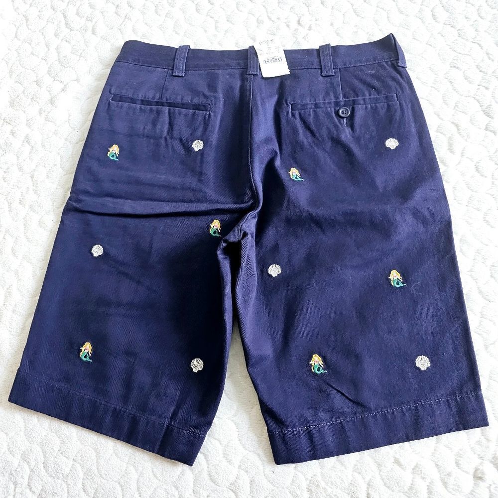 NEW J. Crew bermuda shorts navy preppy 30 twill khakis - Picture 10 of 11